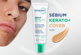 Akne və ləkələrə qarşı müalicəvi, örtücü tonal krem – Sébium Kerato+ Cover
