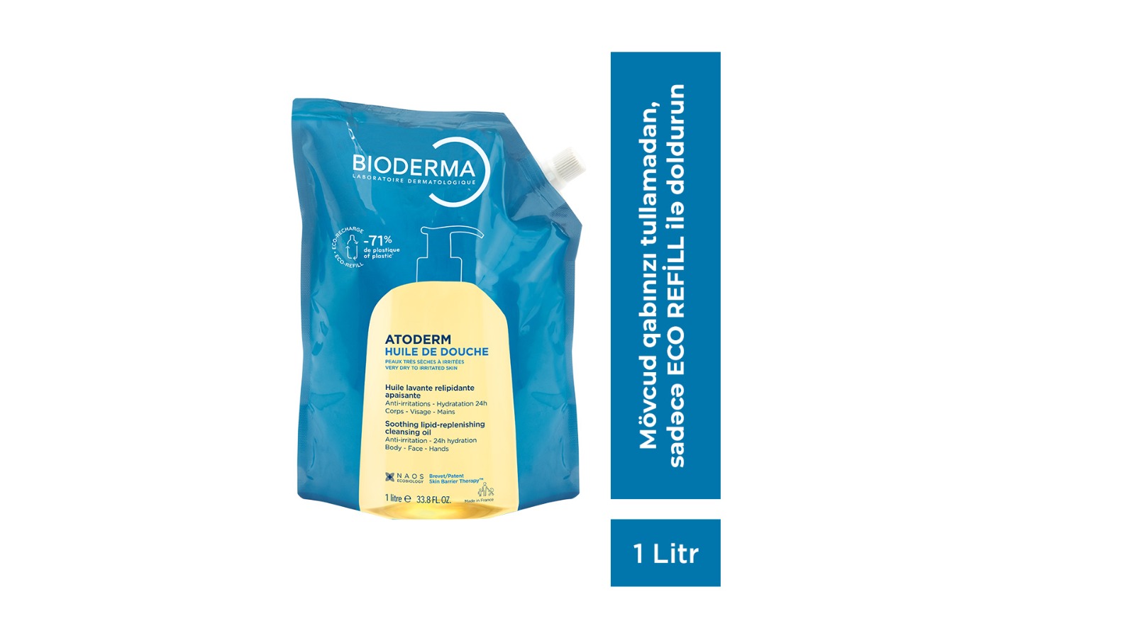 Atoderm Shower Oil 1L Eco-Refill