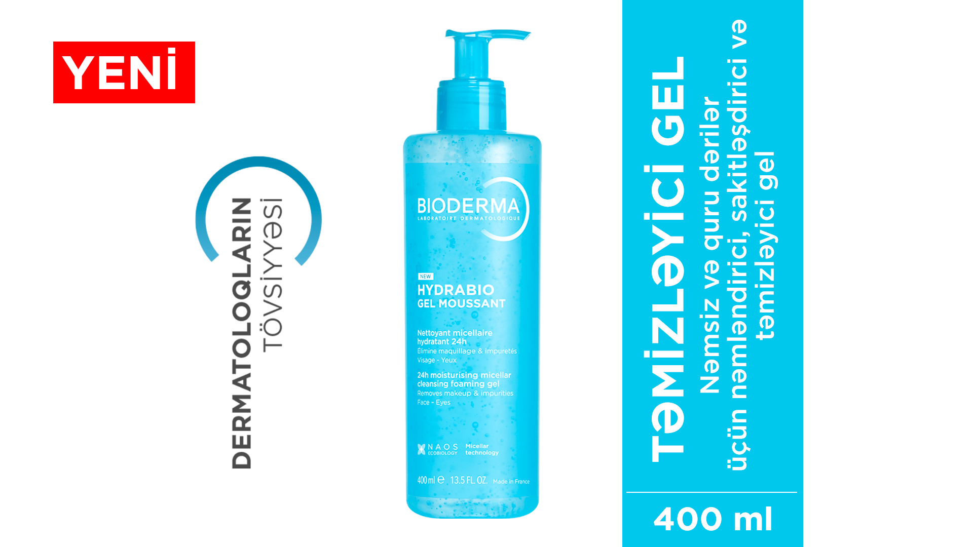 HYDRABIO FOAMING GEL 400 ML